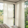 Linden Linen Blend Sheer Curtains: Customizable window treatments with natural light.