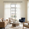 Mira Linen Look Sheer Curtain